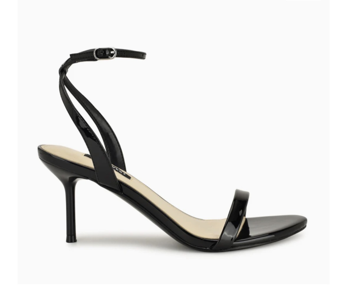Women's Waltz Ankle Strap Sandals - Black Patent