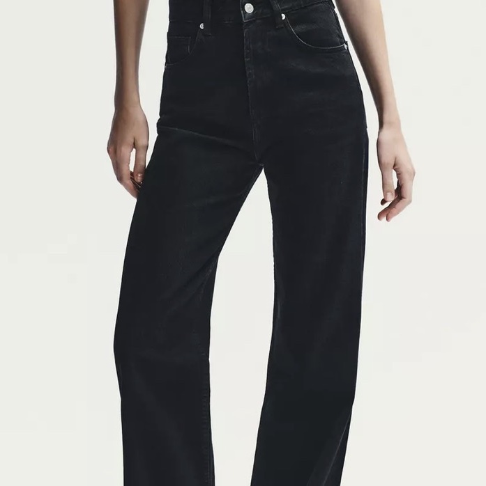 TRF HIGH WAIST WIDE LEG JEANS