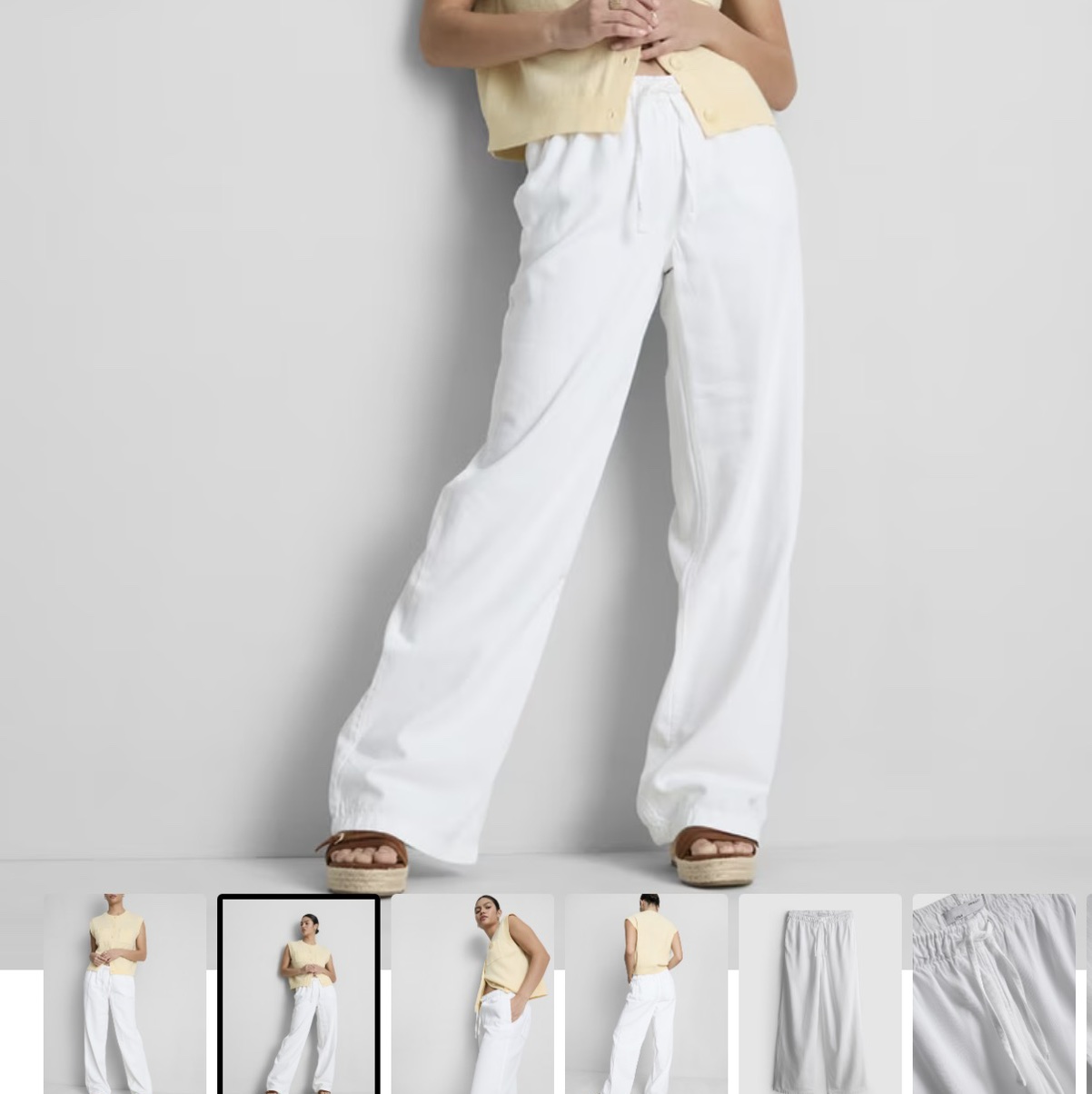 Cotton Rich Denim Drawstring Joggers