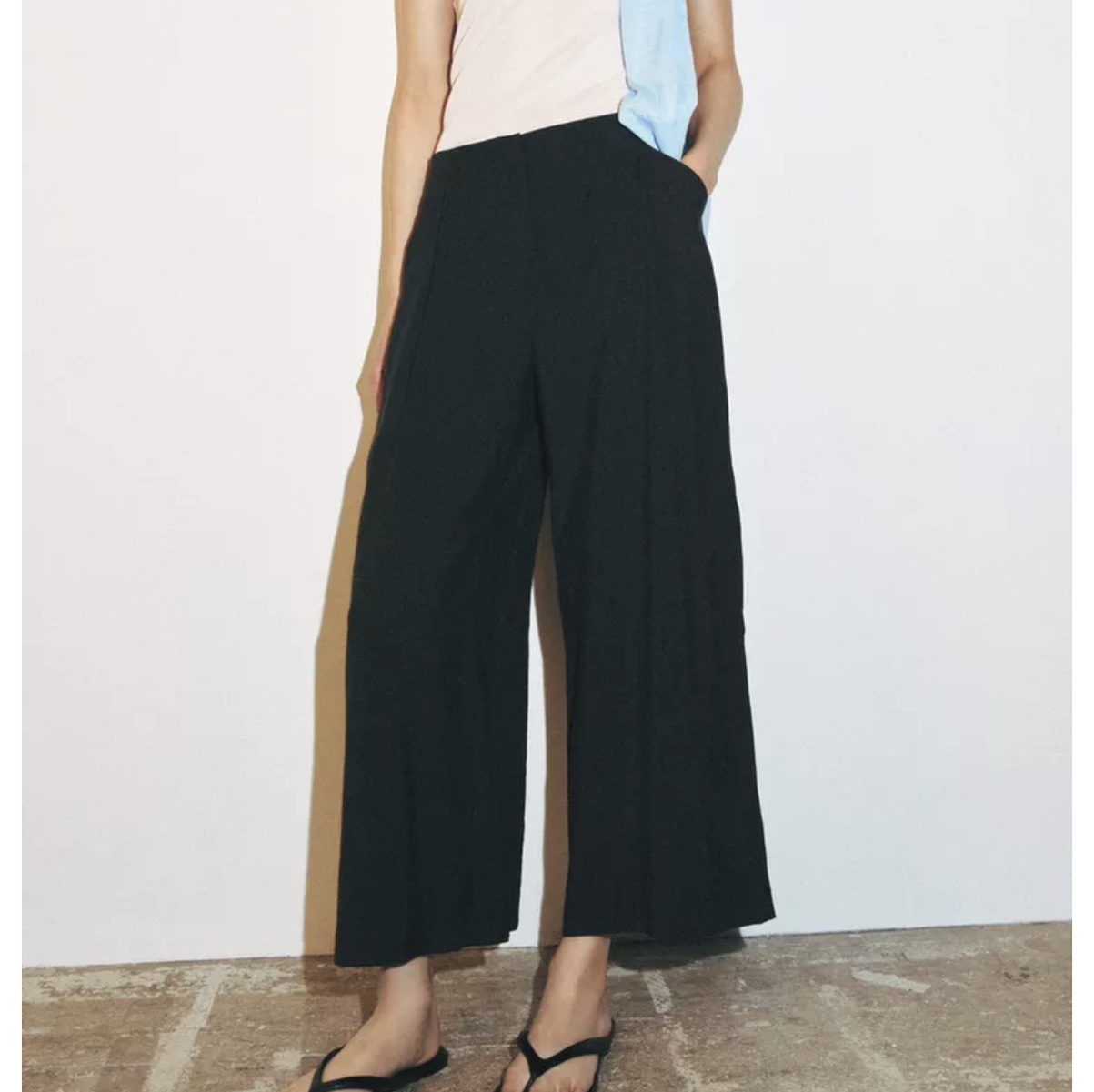 PLEATED CULOTTE PANTS