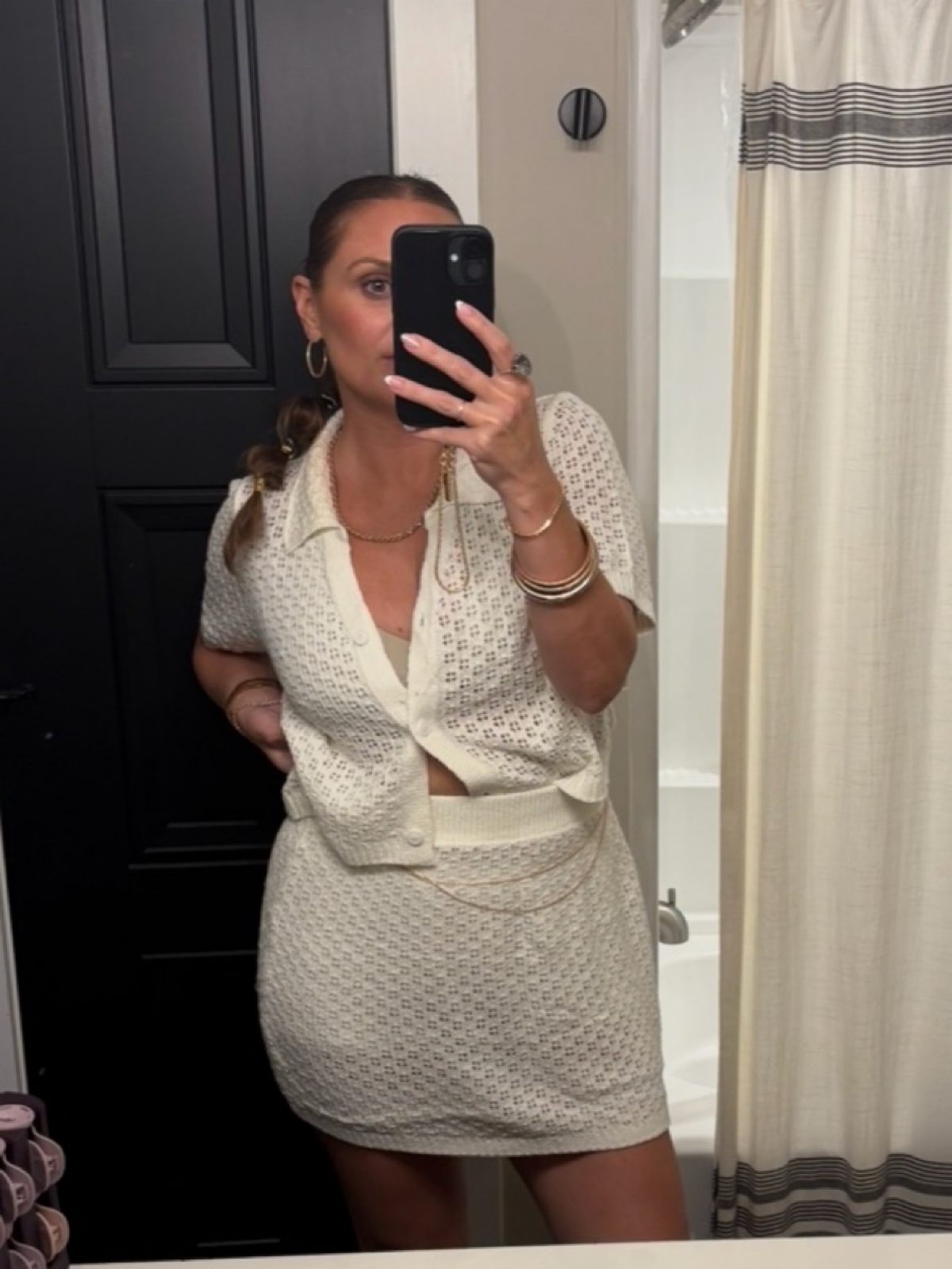 Over a bathing suit or by itself, I felt so good in this 2 piece set! It’s knit, so you need something underneath, but it is light and summery and comfy dressed up or down 🙌🏼 I want all the colors 🤍🥀 🖤 Everything linked in bio!
🛍️ Saodimallsu Womens 2 Piece Cover Up Set Crochet Beach Summer Knit Button Short S — $32.97
💎 Chunky Gold Bangle Bracelets for Women, Dainty 14k Gold Plated Big Stackable Ban — $13.99
🧣 OHCISP 6Pcs Gold Hair Ties - 3 Styles Gold Hair Accessories for Women & Girls, E — $10.00
💎 Product gallery — $6.00
👟 DOEYG Platform Sandals for Women Summer Beach Raffia Slide Sandals Comfortable C — $45.00
🛍️ YIOIOIO Women Workout Romper Yoga Ribbed Square Neck One Piece Seamless Tank Top — $14.99