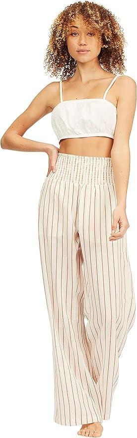Billabong womens New Waves Stripe Casual Pants, Salt Crystal, Large US