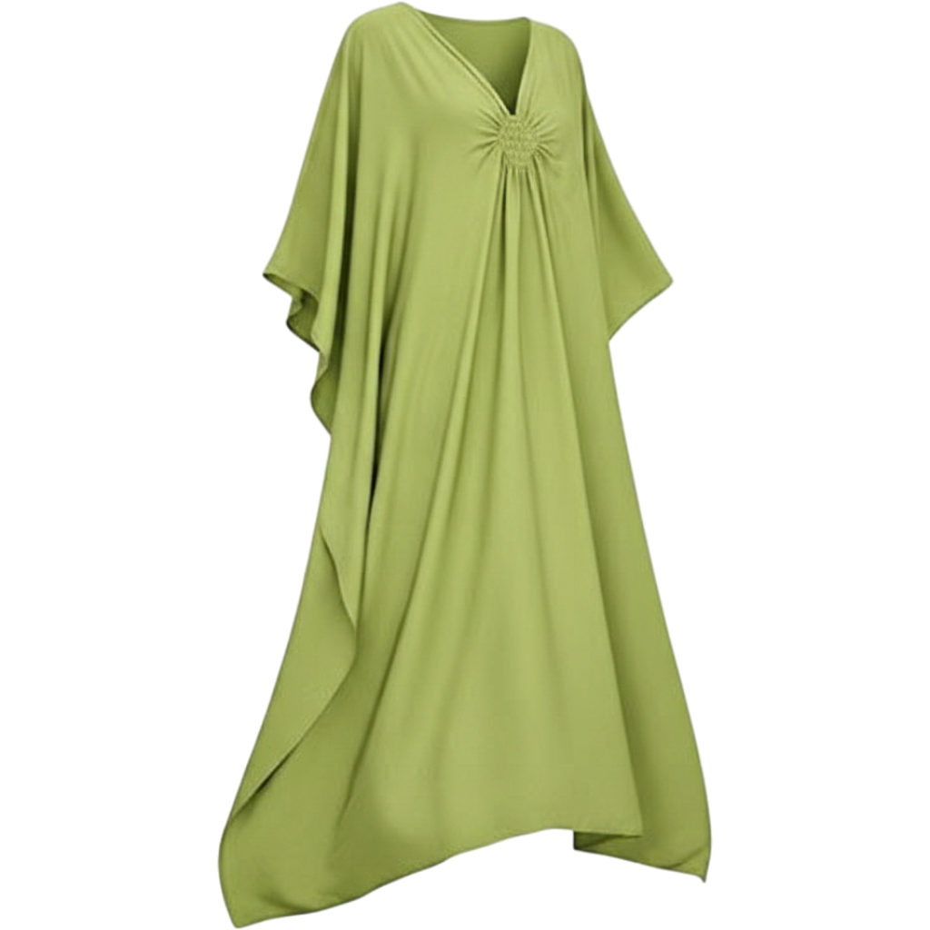 Bsubseach Women Casual Kaftan Dress Batwing Sleeve Plus Size Swimsuit Cover Up Maxi Caftan Dresses