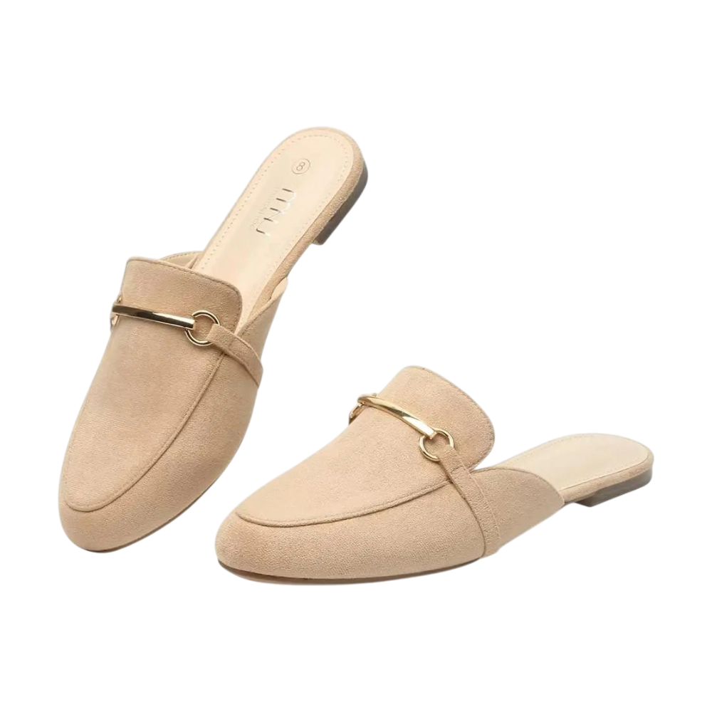 MUSSHOE Mules for Women Flats Comfortable Slip on Women Mules Backless Loafers Footwear