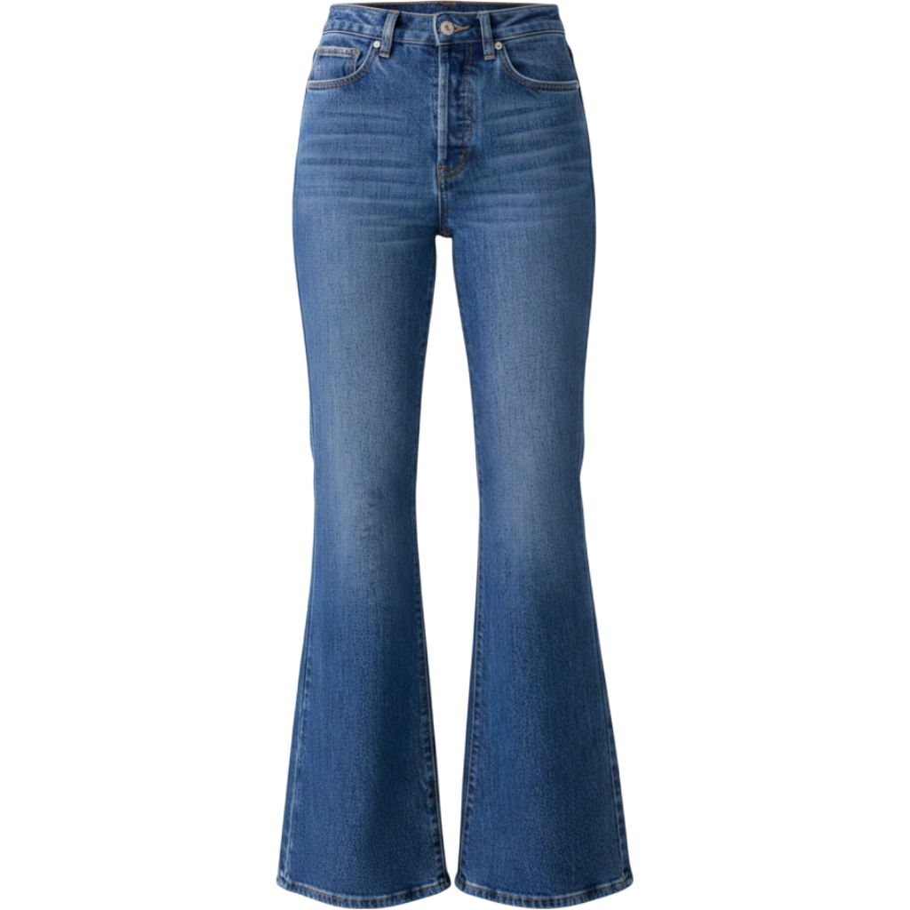 Eclipse Fray Wide-Flare Jean HJ010