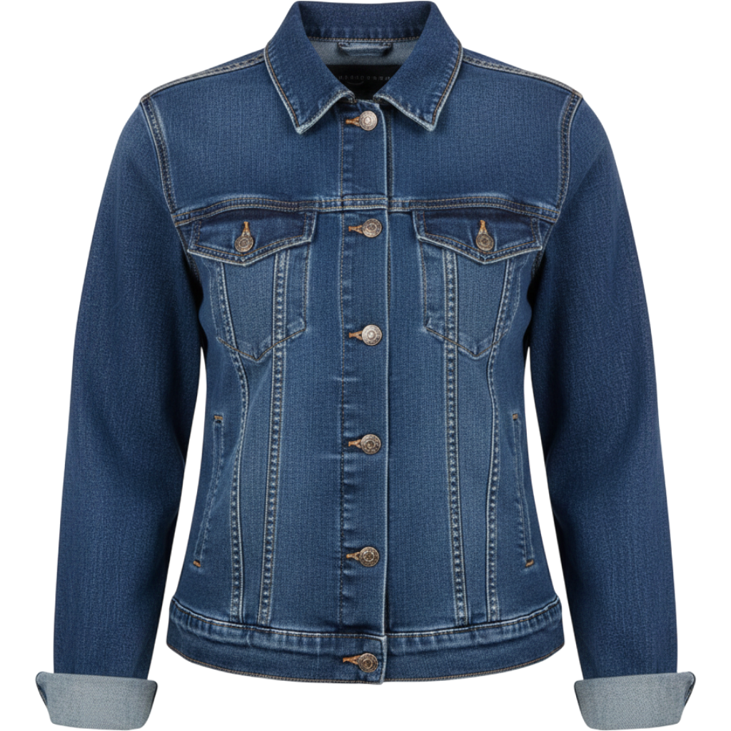 Amazon Essentials Women's Regular-Fit Denim Jean Jacket (Available in Plus S