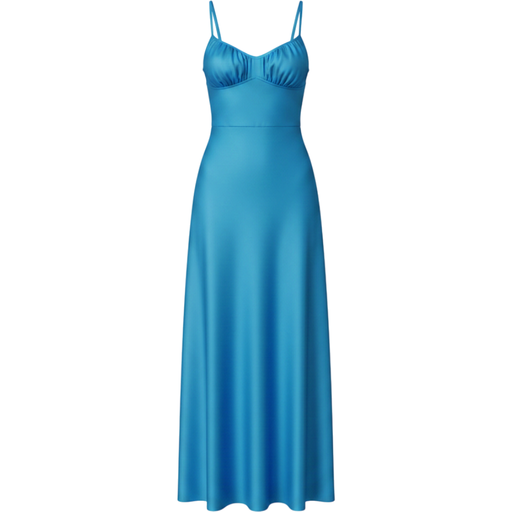 Andie Open Back Satin Maxi Dress