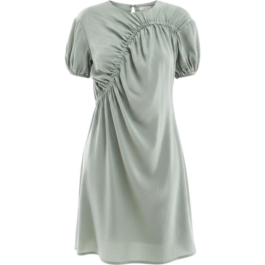 ASOS DESIGN puff sleeve mini smock dress