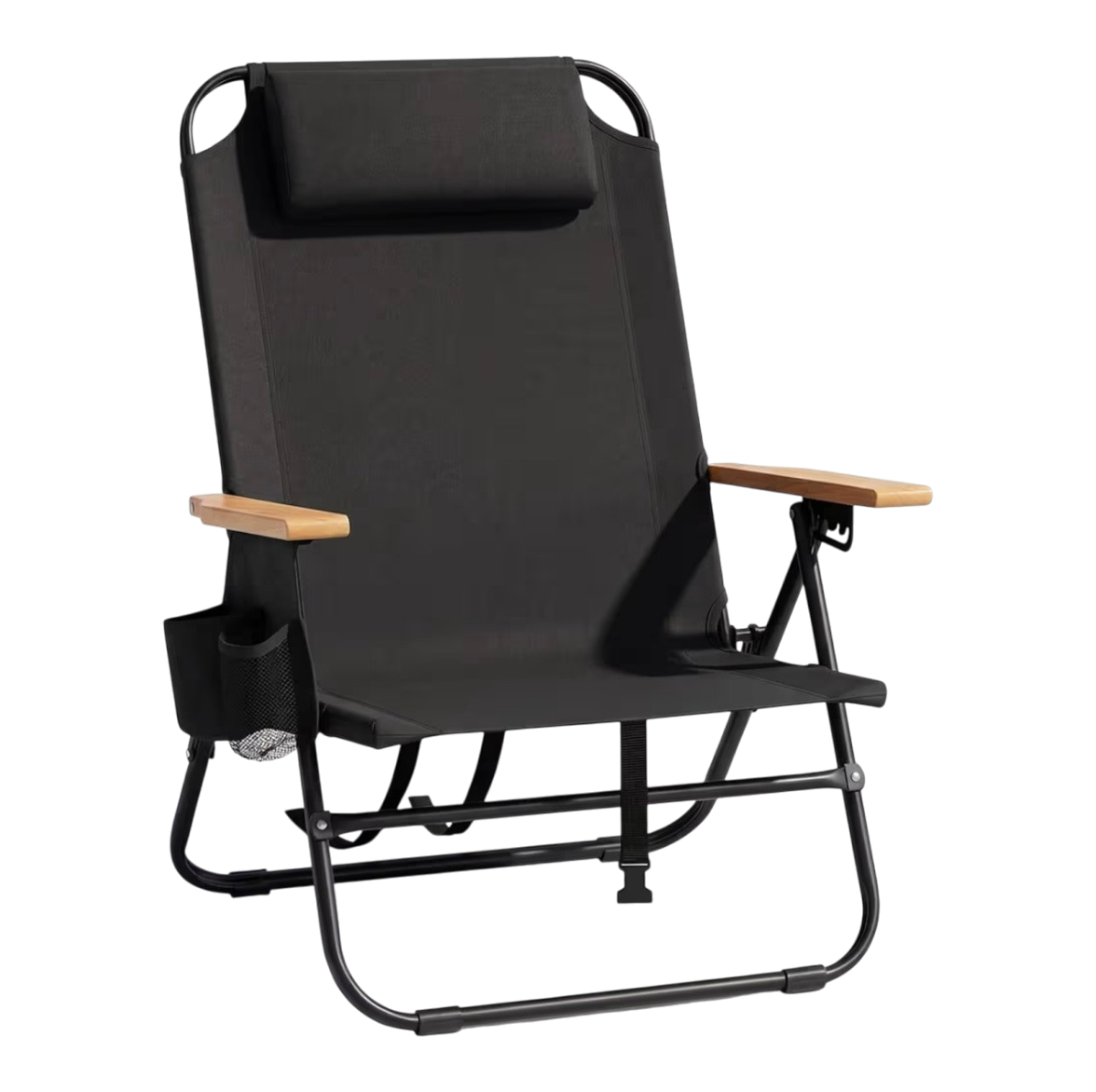 Cansky Portable Beach Chair for Adults, Outdoor Lightweight Camping Chair with W