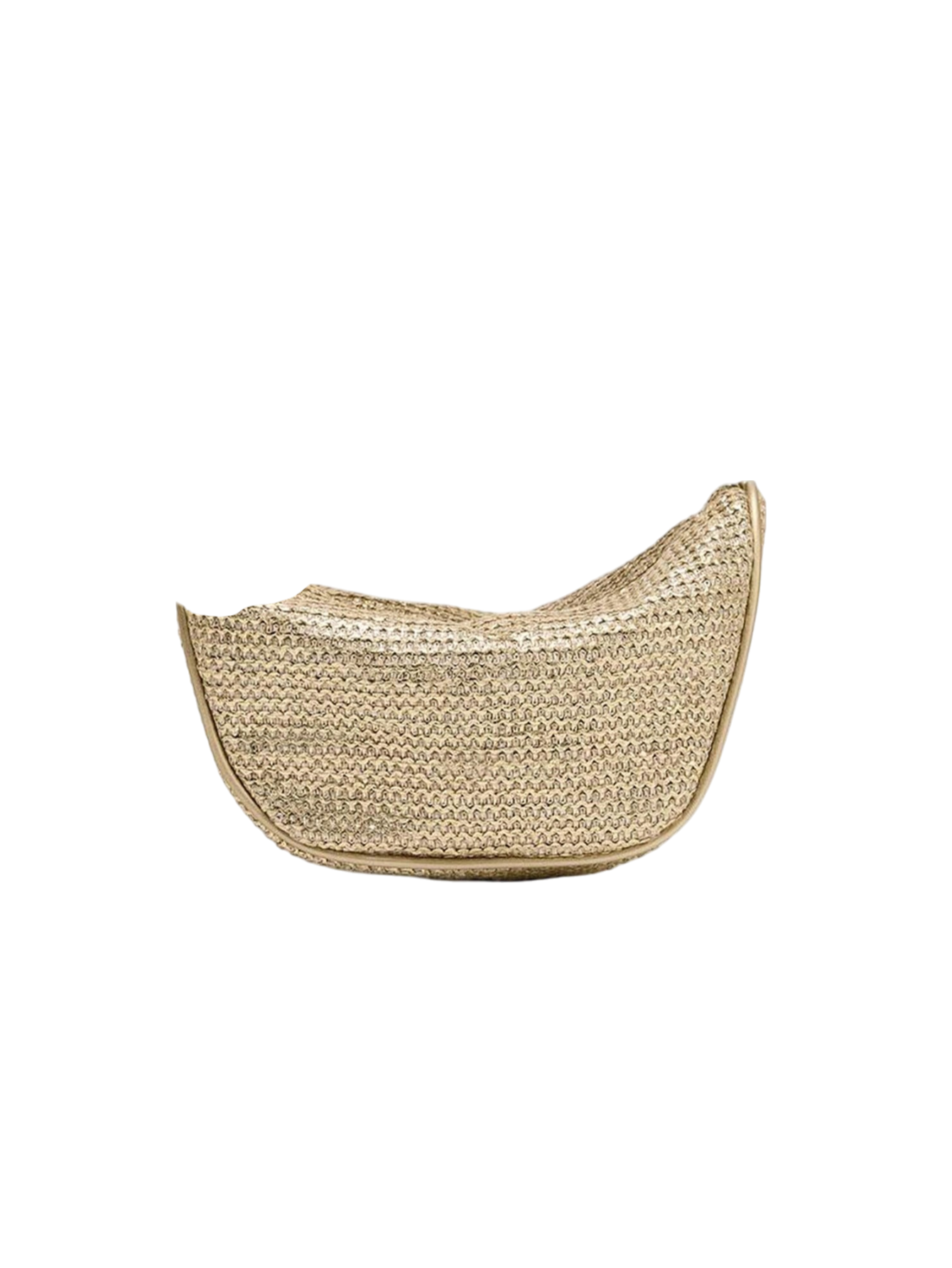 1pc Woven Bag, New Summer Design, Women Mini Crossbody Zipper Woven Bag, Straw S