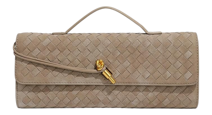 Upbull Trendy Woven Evening Clutch Purses Women Underarm Shoulder Handbag Cute S