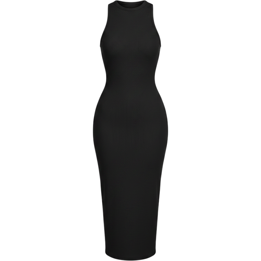 AUSELILY Womens Summer Bodycon Dresses 2026 Basic Casual Sleeveless Knit Tank Mi