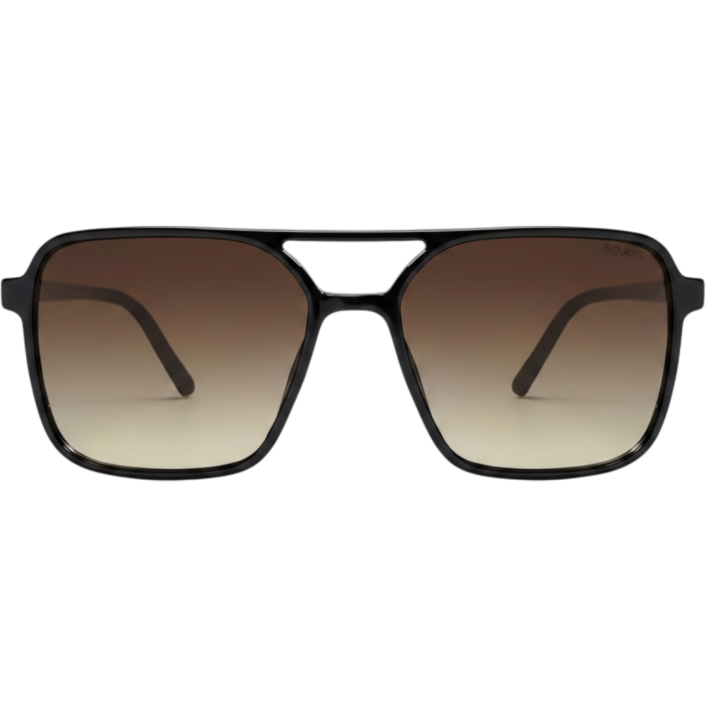 SOJOS Trendy Vintage Aviator Square Sunglasses For Womens Mens Retro 70s UV400 W