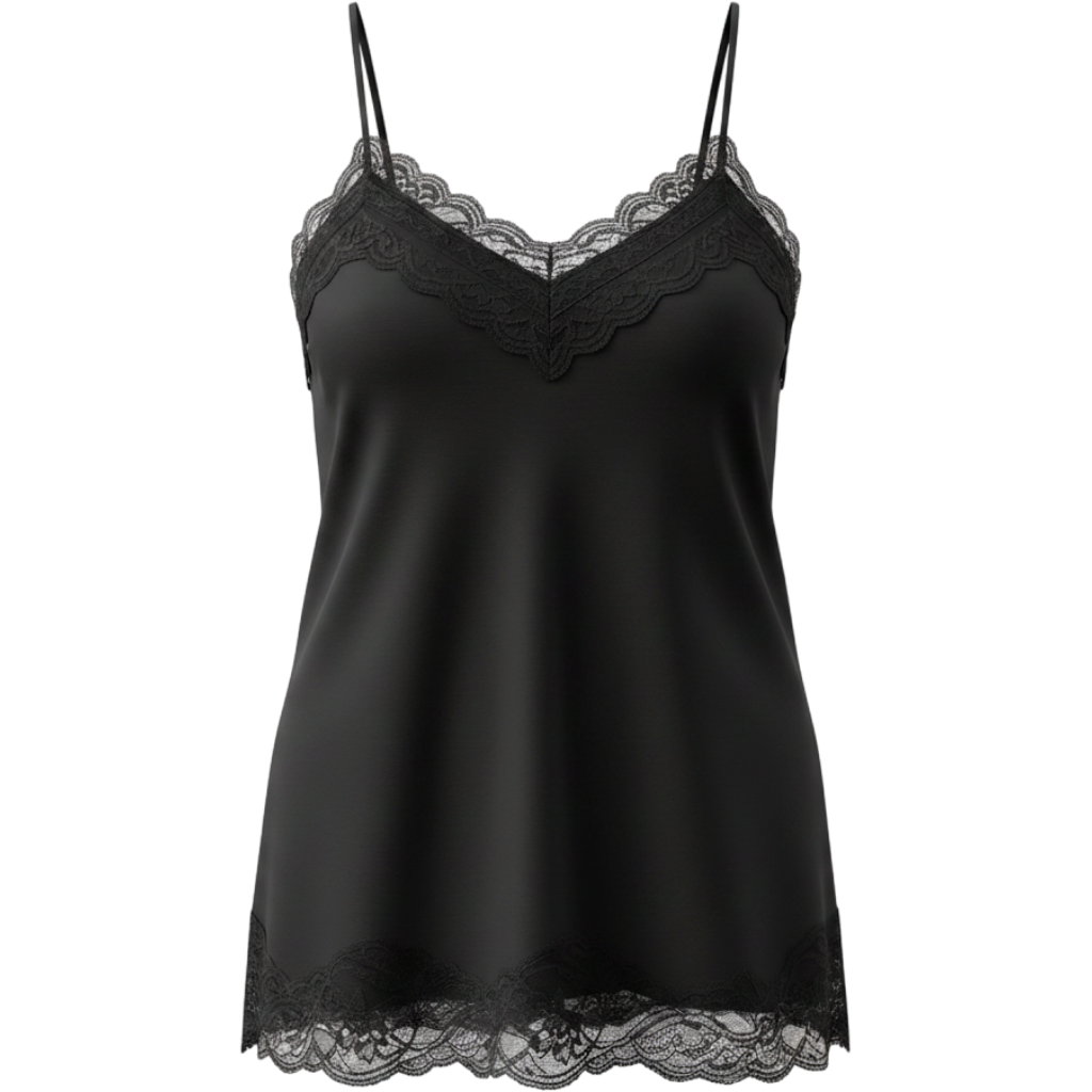 Women Y2k Chiffon Lace Trim Cami Tops Side Split Camisoles