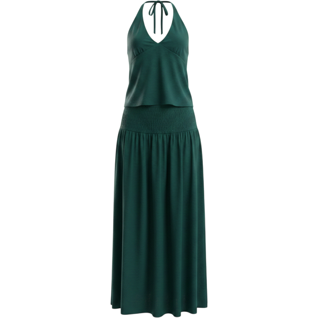 Sandshell Linen Skirt Set
