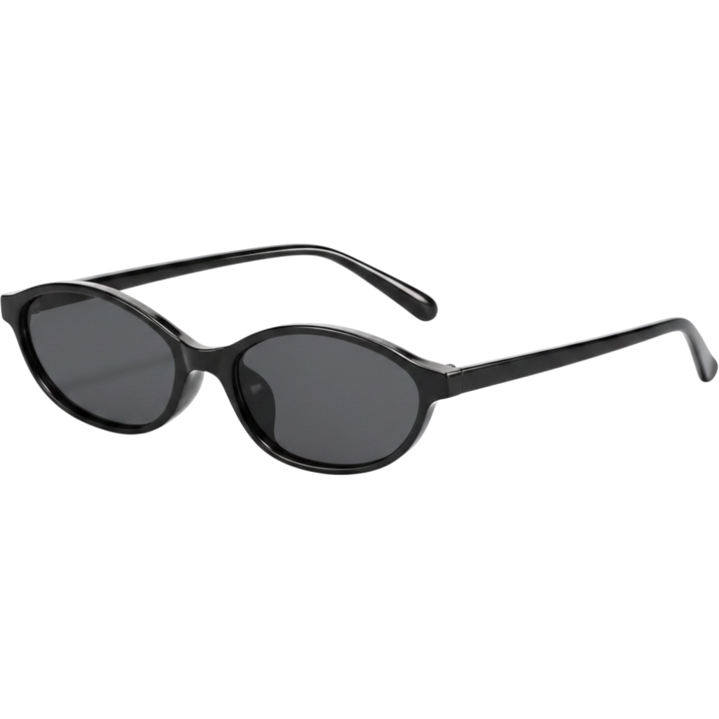Retro Oval Sunglasses for Women Men Chic Small Narrow 90s Glasses Cat Eye Y2K Shades Trendy Sunnies